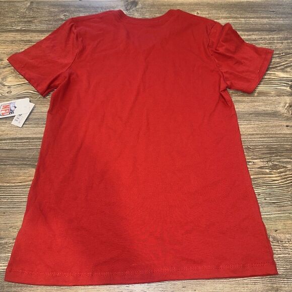 Houston Texans Girls T Shirt Size L(10/12) Red V Neck Tee NFL New. J - Picture 3 of 7